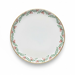 Prato Para Bolo Com Pe Laco Natalino 20Cm - Ce Porcelanas -2-